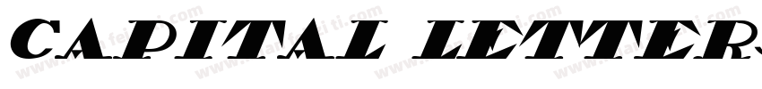 capital letters字体转换